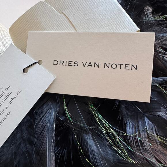 NWT Rare DRIES VAN NOTEN Roya Feather Jacket - Picture 10 of 16